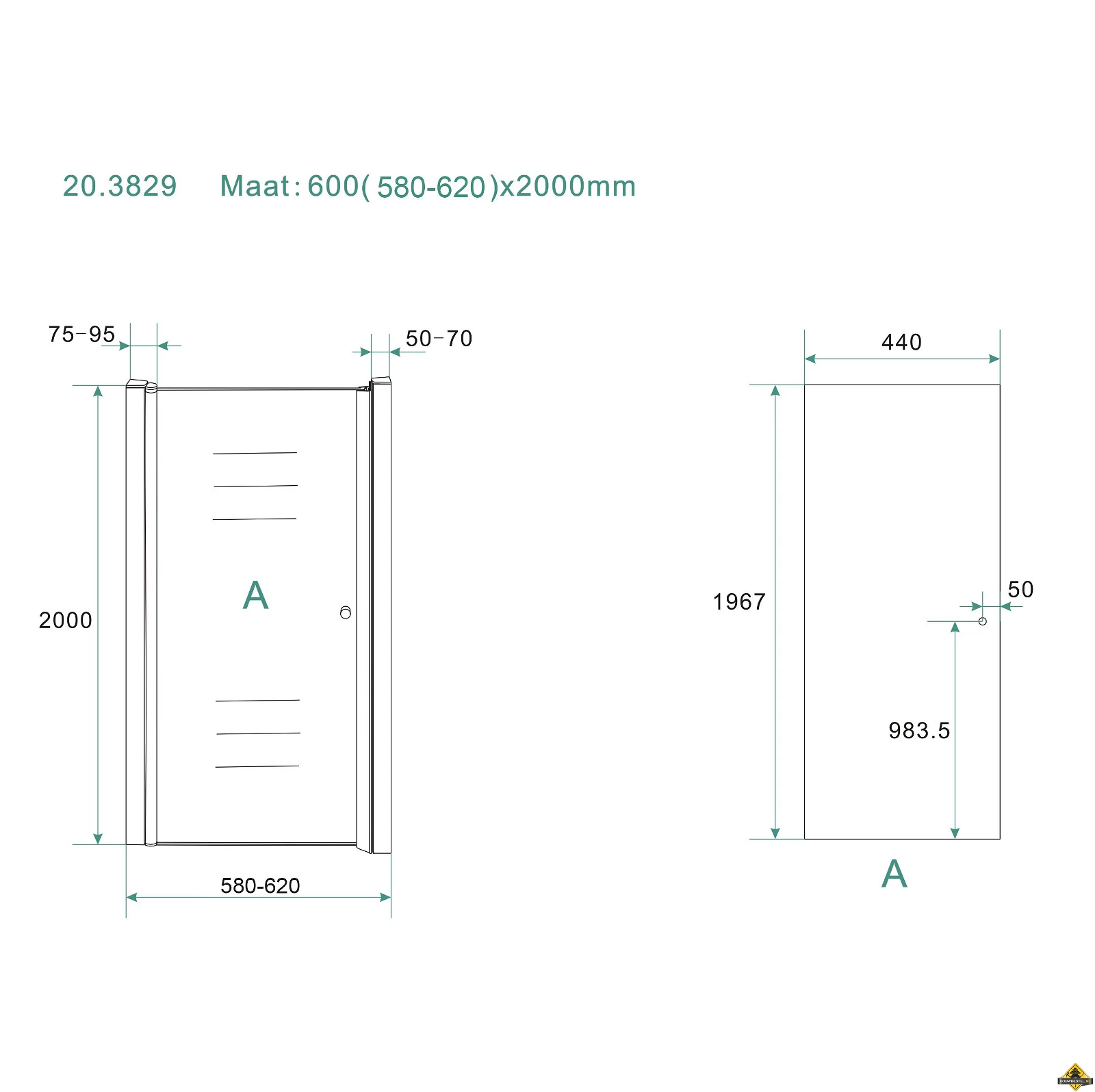 Wiesbaden Between Nisdeur 60 Cm - Afbeelding 6
