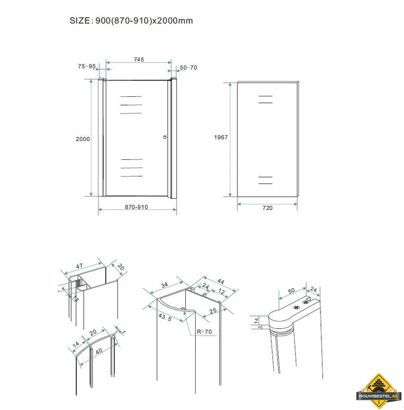 Wiesbaden Between Nisdeur 90 Cm - Afbeelding 6