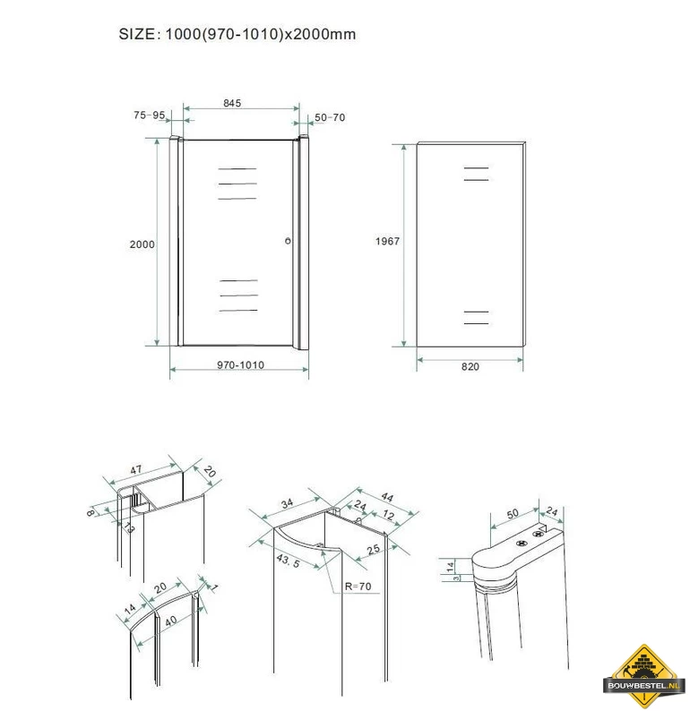 Wiesbaden Between Nisdeur 100 Cm - Afbeelding 6