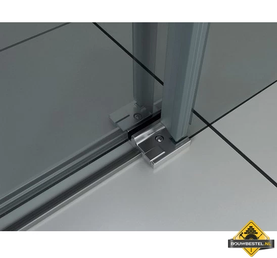 Wiesbaden Slide Douchedeur Nis 2-delig 1100x2000 Chroom 8mm NANO - Afbeelding 3