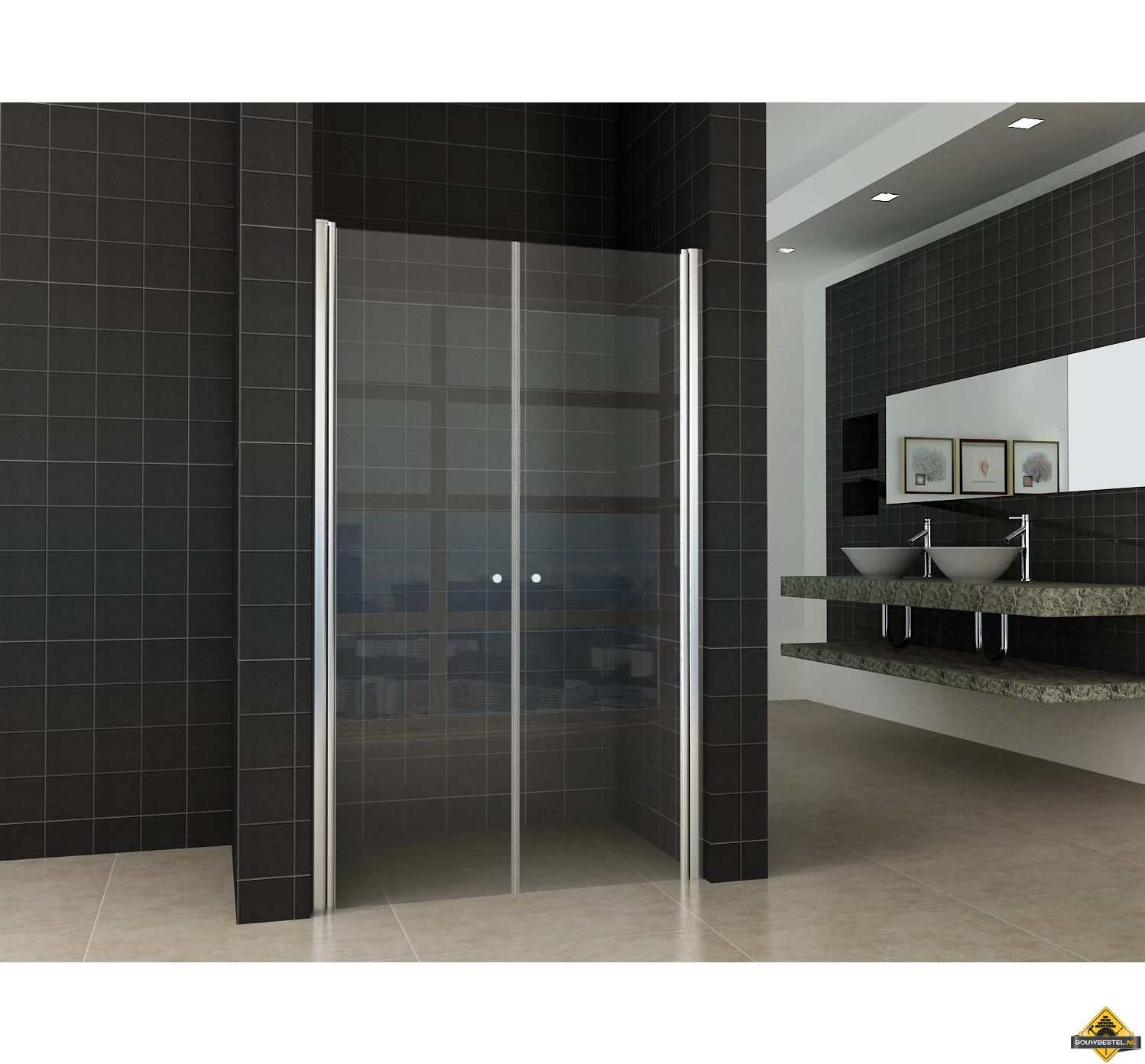 Wiesbaden Luke Dubbele Pendeldeur In Nis 100 Cm