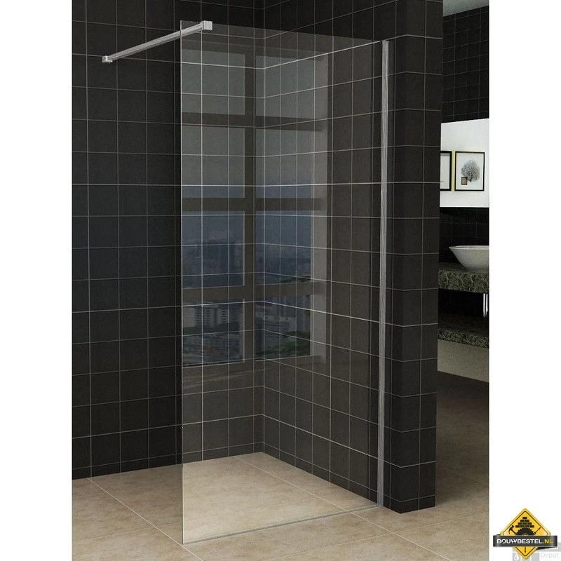 Wiesbaden Slim Glasplaat Helder 800x2000 8mm Nano