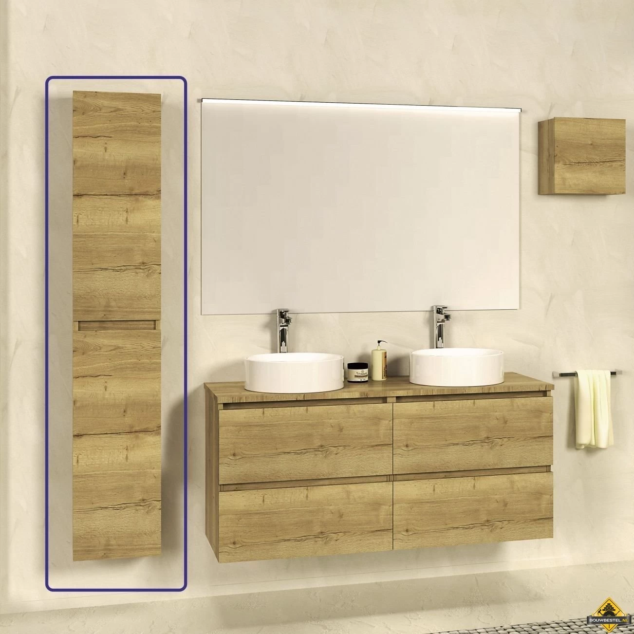 Exellence SEPHIA Kolomkast 140x30x25 Nature