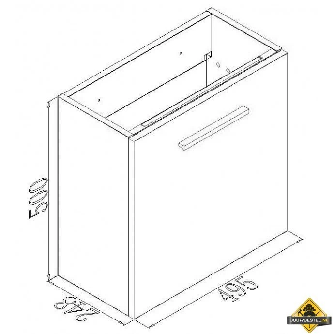 Emma Fonteinmeubel 50 X 25 Cm Wit - Afbeelding 3