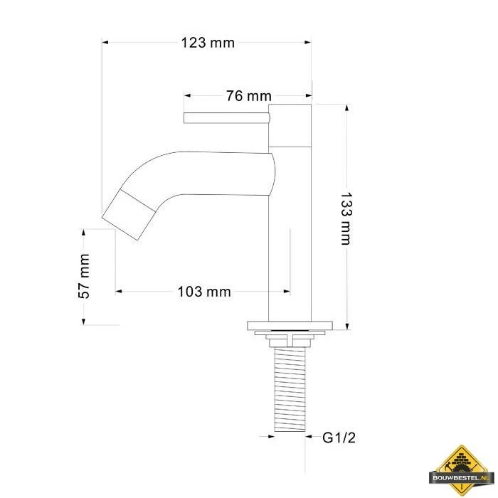 Fonteinkraan New Cadans Chroom - Afbeelding 2