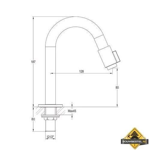 Fonteinkraan Victory Chroom - Afbeelding 2