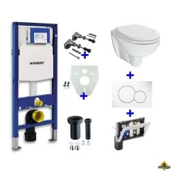 Geberit UP-320 + Toiletblokhouder + Trevi O.P. + Sigma 01 Wit