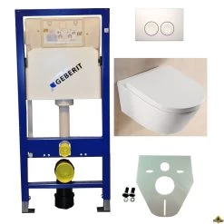 Geberit UP 100 + Metro Wc + Zitting + Delta 21 Wit