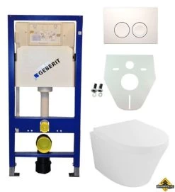 Geberit UP 100 Vesta Wc + Zitting + Delta 21 Wit (INFORMEER NAAR DE LEVERTIJD)