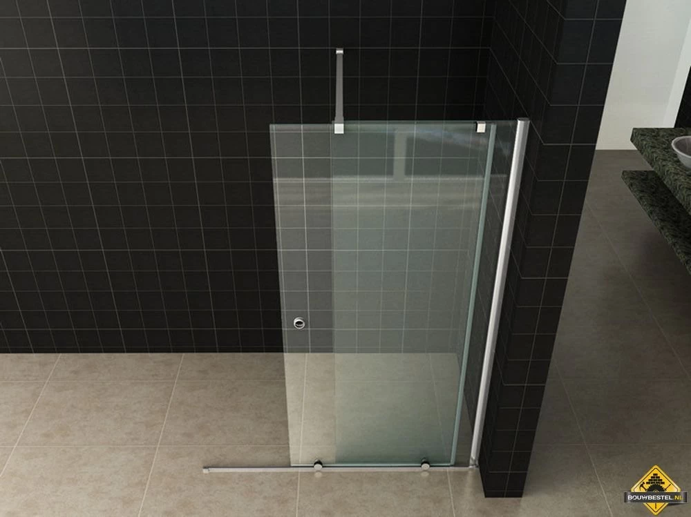 Wiesbaden Verleng-inloopdouche 1000x2000 Op Rail 10mm NANO - Afbeelding 4