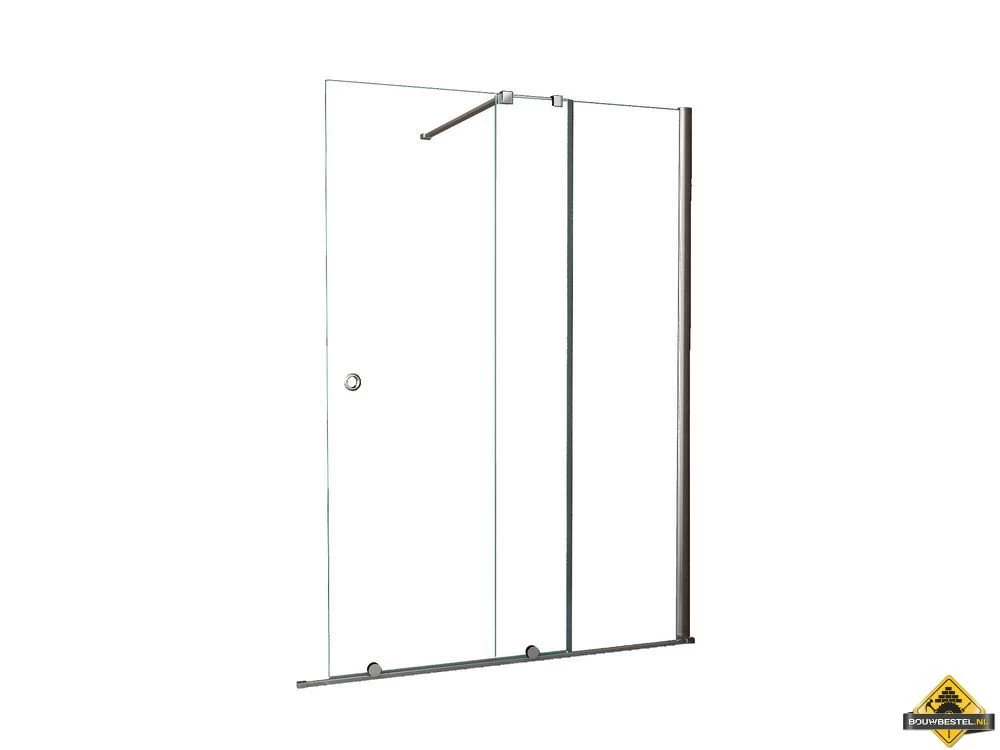 Wiesbaden Verleng-inloopdouche 1000x2000 Op Rail 10mm NANO - Afbeelding 6