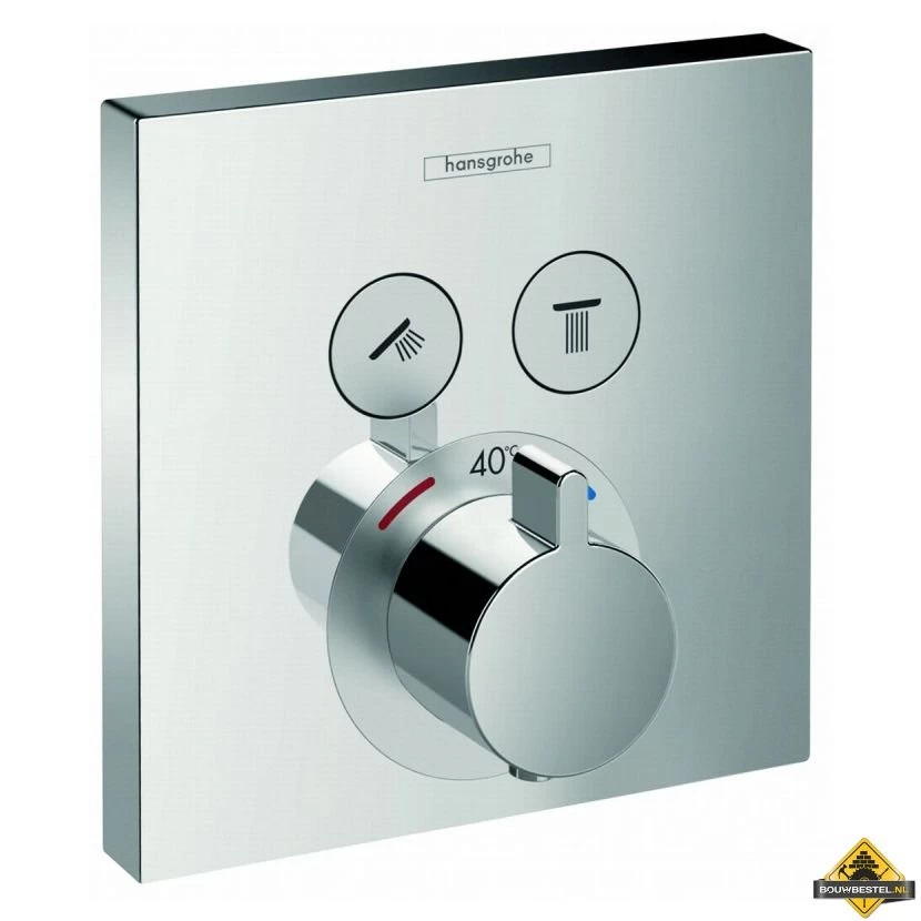 Hansgrohe Showerselect Afdekset Voor Inbouwthermostaat Met 2 Stopfuncties Chroom