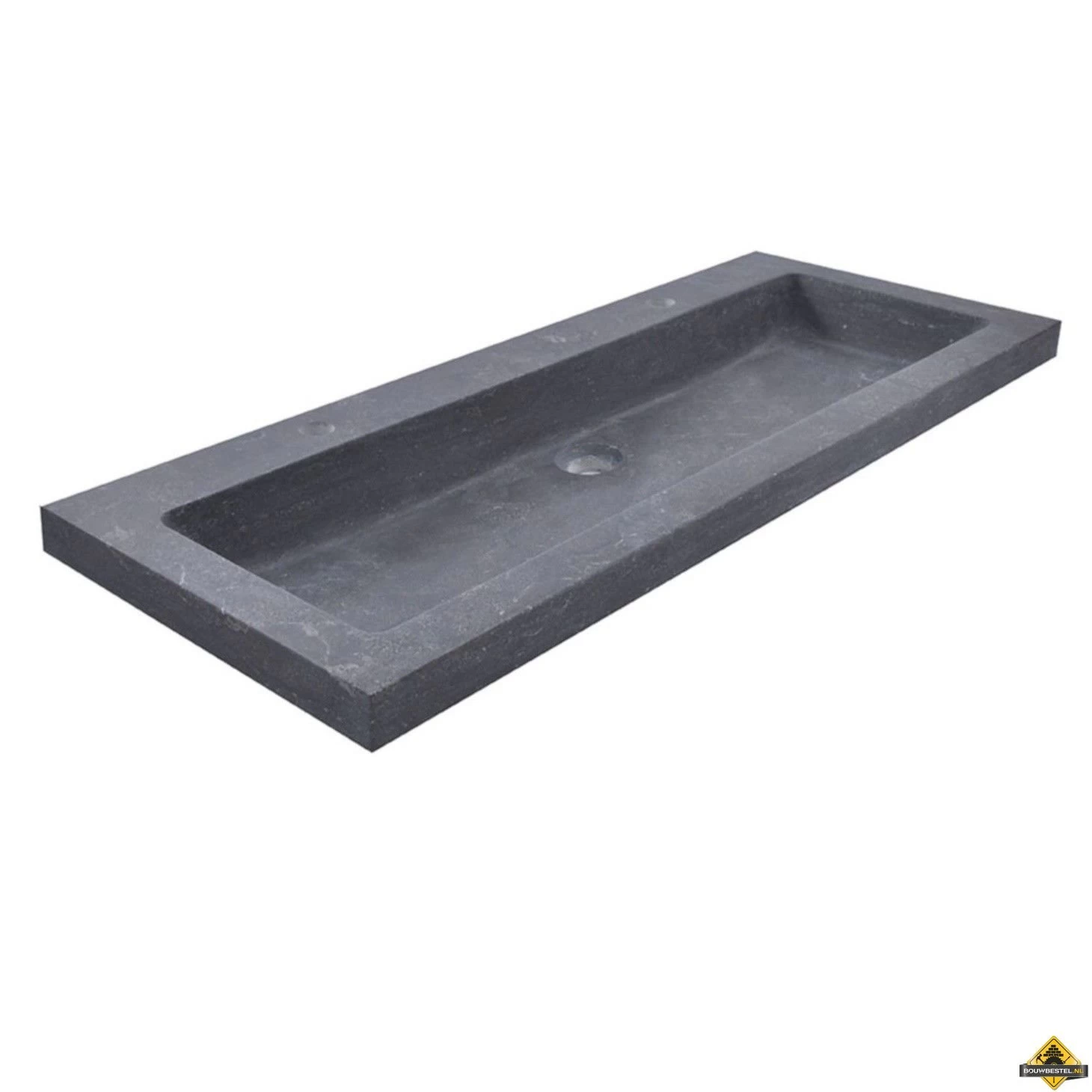 Wiesbaden B-stone Wastafel 100x46cm 2 Kraangaten