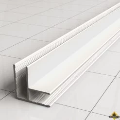 Wiesbaden Hoekprofiel Tbv Glaswand 1cm 200cm Mat-wit