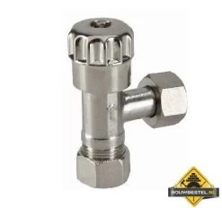 Saniville Hoekstopkranen 3/8x12 Knel Chroom