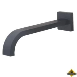 Wiesbaden Inbouw-uitloop Vierkant 25cm 1/2'' Mat-zwart