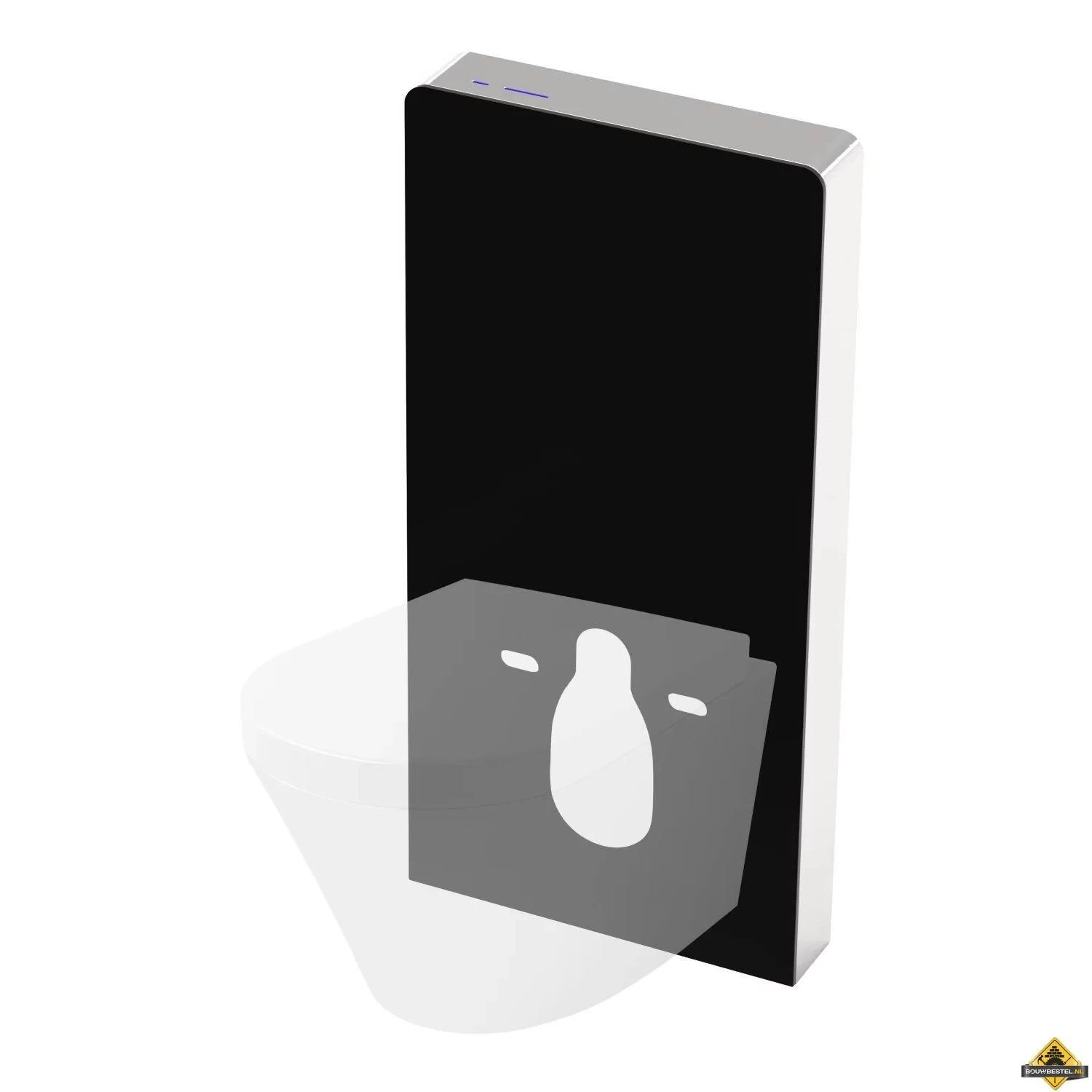 Wiesbaden Sensor Voorzetreservoir Met Ombouw | Zwart