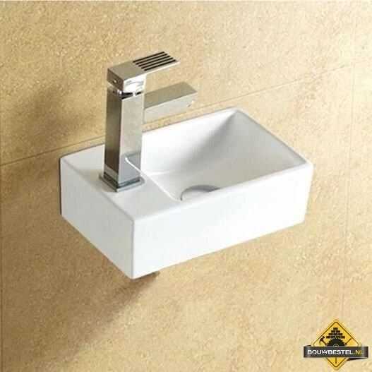 Keramische Fontein New Wonder Links Met Kraan En Afvoer