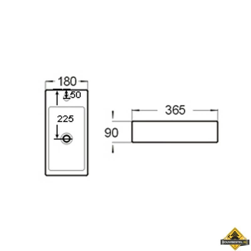 Keramische Fontein Qubic Mini Rechts - Afbeelding 2