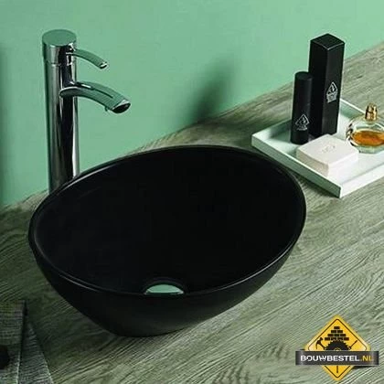 Keramische Waskom Vienna Mat Zwart