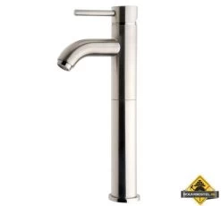 Wiesbaden Cadans KIWA Wastafelmengkraan HOOG + Kl.waste Geborsteld Staal