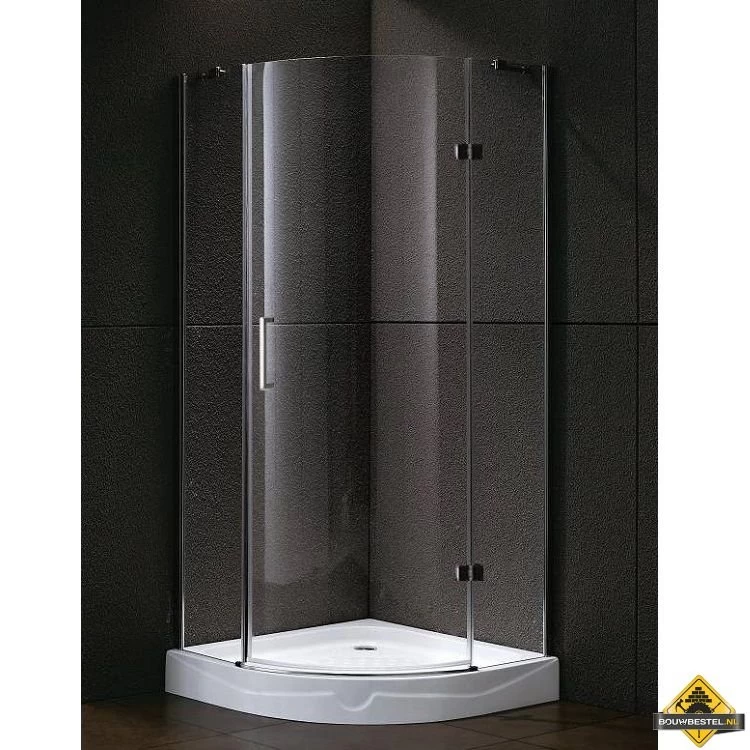 Kwartronde Douchecabine Met 1 Deur 100 Cm - Afbeelding 2