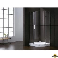 Kwartronde Douchecabine Met 1 Deur 90 Cm