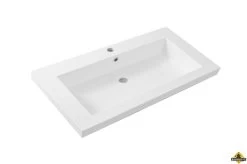 Wiesbaden Cubic Wastafel 80 X 46 Cm Wit