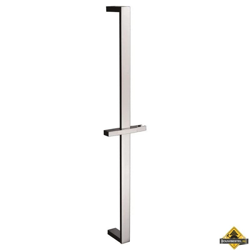 Wiesbaden Chroom Messing Glijstang Met Glijstuk Vierkant 700mm