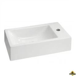 Metis Rechthoekig Fontein 50x25x13 Wit L/R