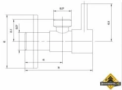 Minimal Hoekstopkraan Met Rozet 1/2x1/2