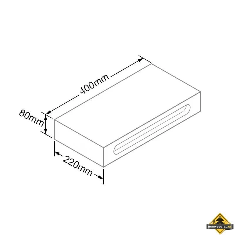 Natuurstenen Waskom Rond Met Massief Wood Planchet - Afbeelding 2