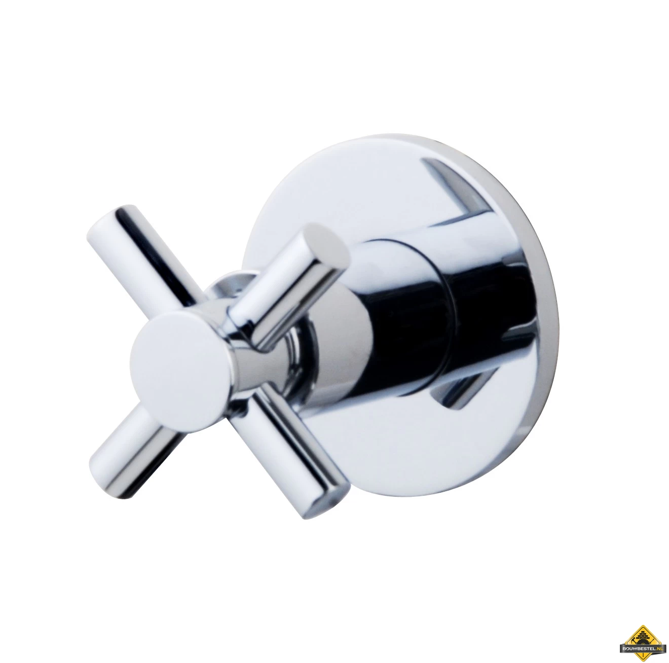 Wiesbaden Cross Inbouw Stopkraan 1/2inch Chroom