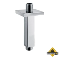 Wiesbaden Luxe Douche-arm Vierkant Plafondbevestiging 15cm Chroom