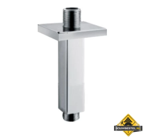 Wiesbaden Luxe Douche-arm Vierkant Plafondbevestiging 15cm Chroom