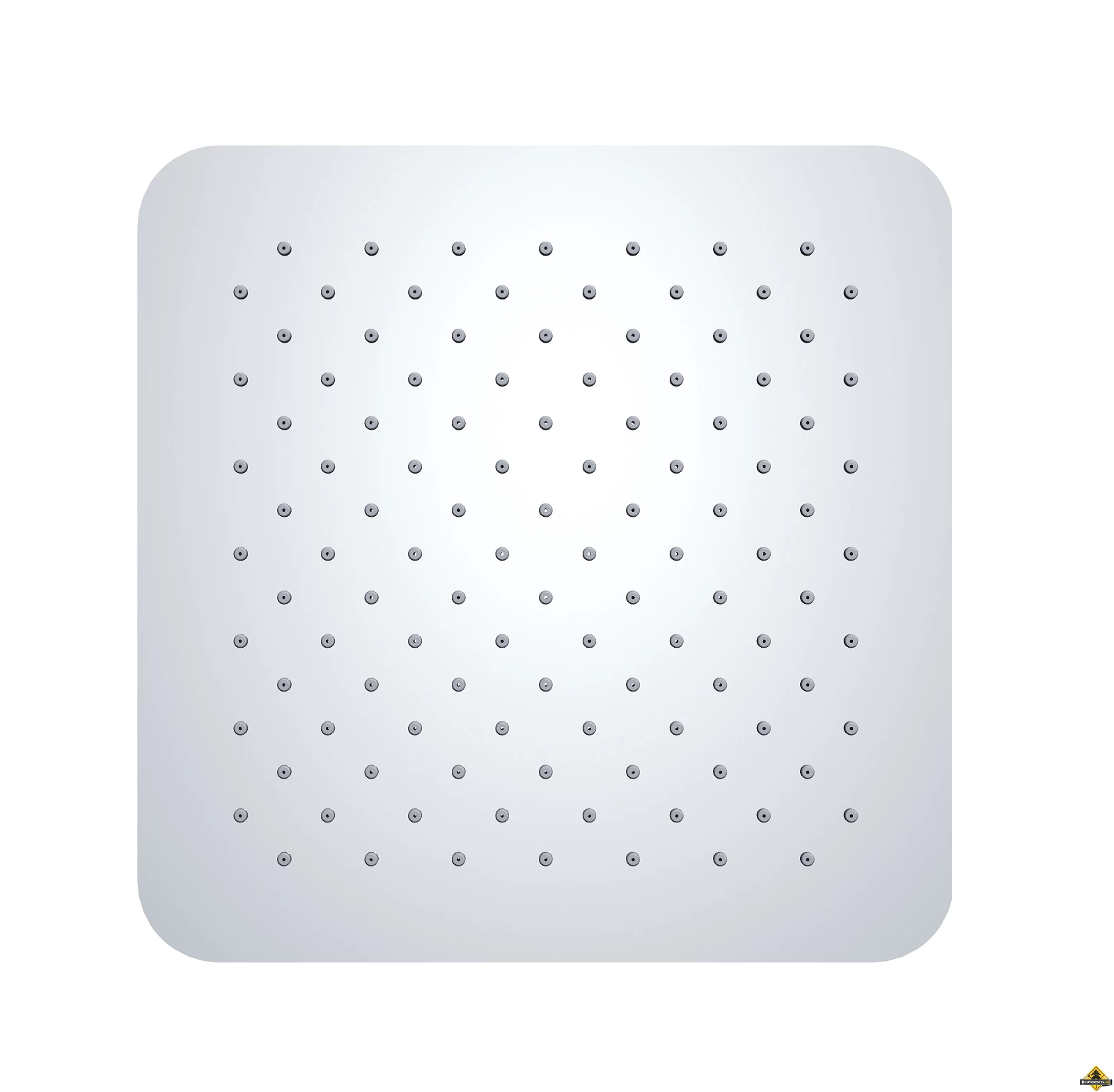 Wiesbaden UFO Luxe Douchekop Vierkant 400mm Ultra Plat Chroom - Afbeelding 2