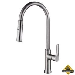 Wiesbaden Oxford Keukenkraan Met Uittrekbare Handdouche RVS