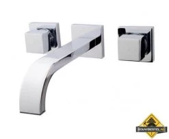 Rombo Inbouw-wastafelmengkraan 2-knops Chroom