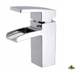 Wiesbaden Rombo Waterval-kraan+klikwaste Chroom