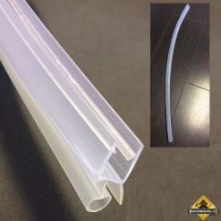 Rubber Strip Tbv Onderzijde 1/4 Rond Enkele Deur