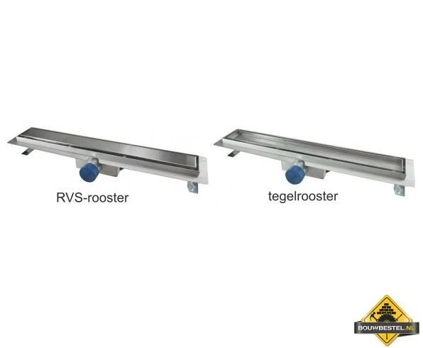 Wiesbaden RVS Tegelrooster Tbv Douchegoot 80x7cm - Afbeelding 2