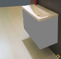 Wiesbaden Flag Wastafel 100 X 36 Cm Zonder Kraangat Wit