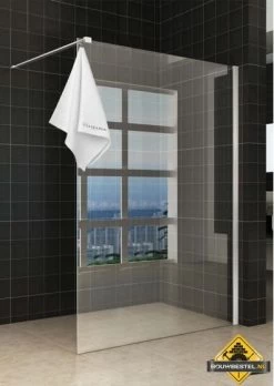 Sita Inloopdouche Met Handdoekhouder 140x200 Cm Chroom/8 Mm Helder Glas Met Nano Coating