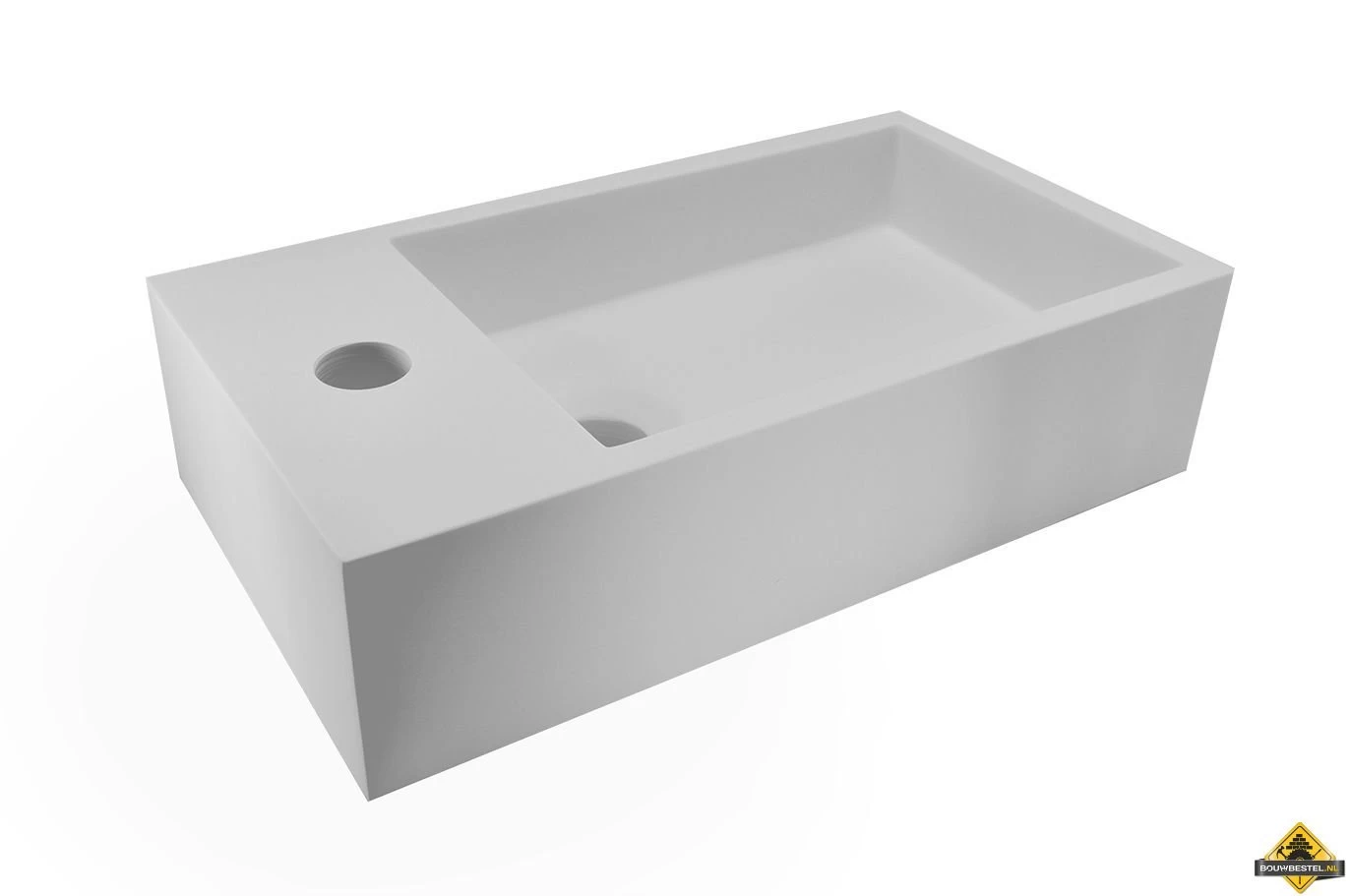 Wiesbaden Solid Surface Fontein Links 400x220x100 - Afbeelding 2