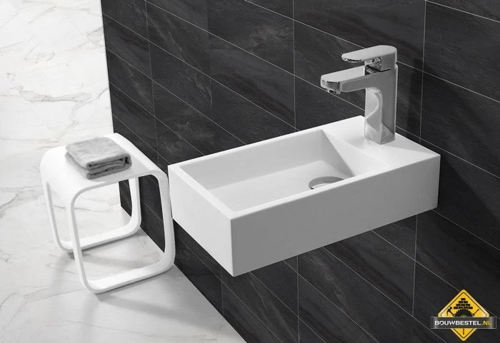 Wiesbaden Solid Surface Fontein Links 400x220x100 - Afbeelding 4