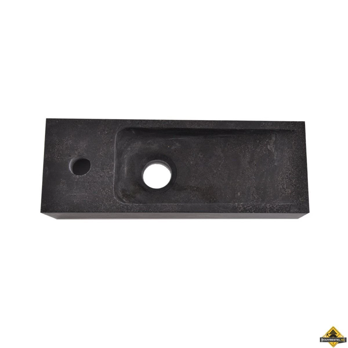 Wiesbaden Hardstenen Smal Fonteintje Links 38x14x8 - Afbeelding 4