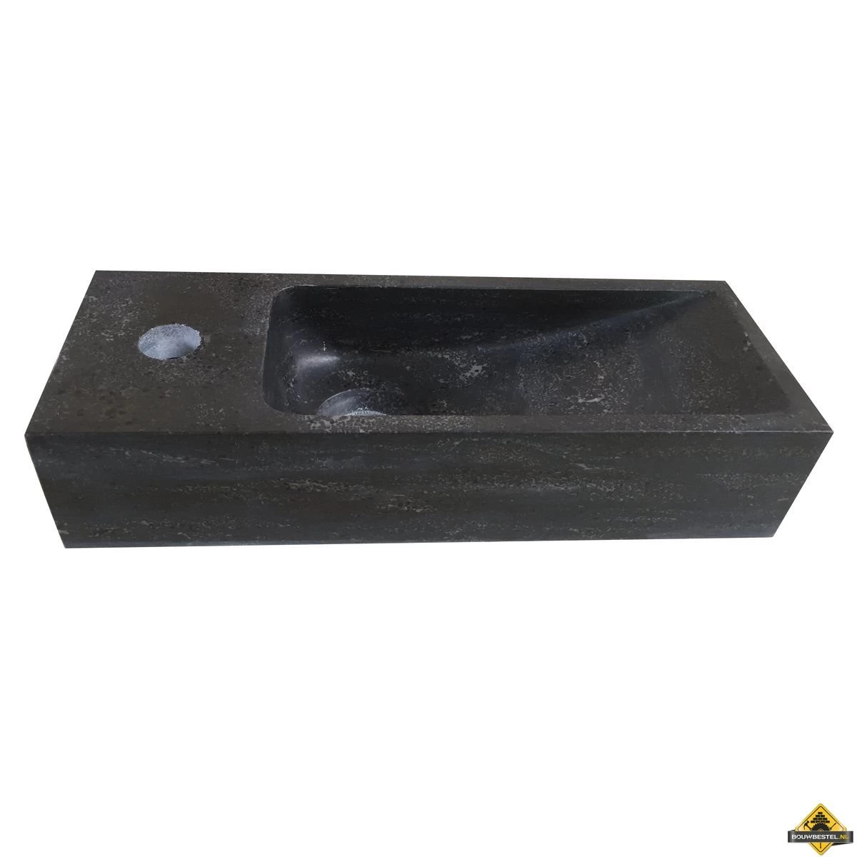 Wiesbaden Hardstenen Smal Fonteintje Links 38x14x8 - Afbeelding 5