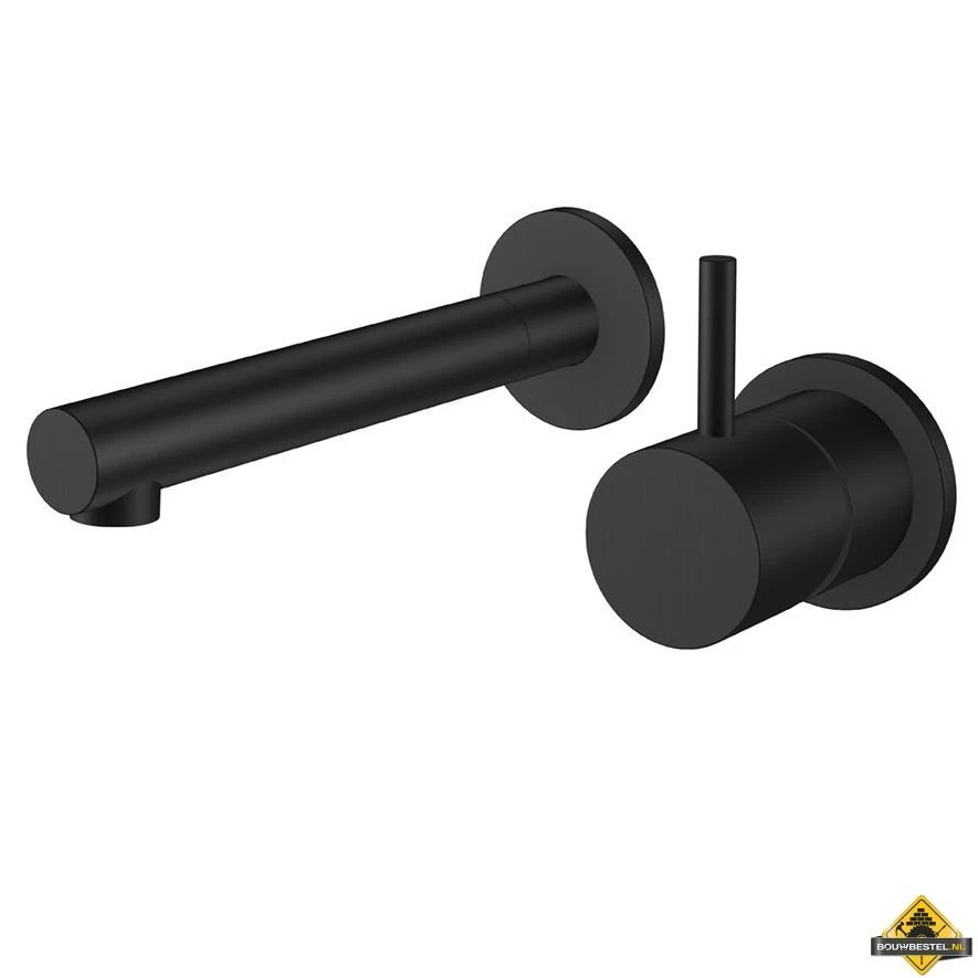 Wiesbaden Style Inbouwwastafelkraan Mat-zwart