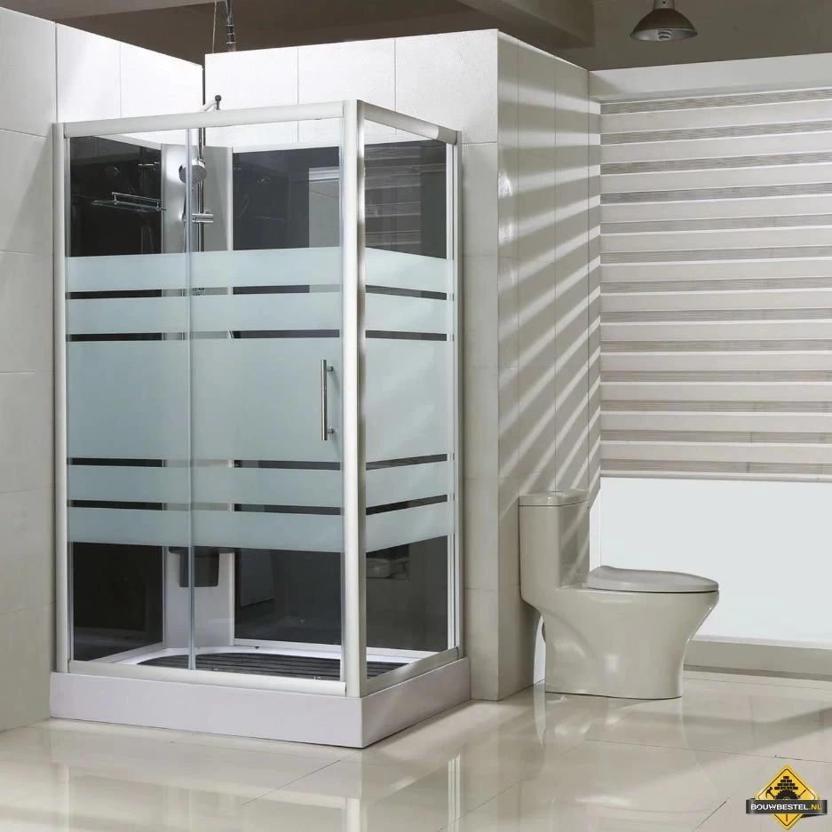 Thermo Links Complete Douchecabine 120x90x218 Alu 5mm Glas