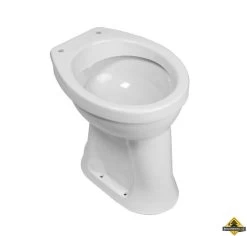 Staande Verhoogde Toiletpot Met 6 PK Wit